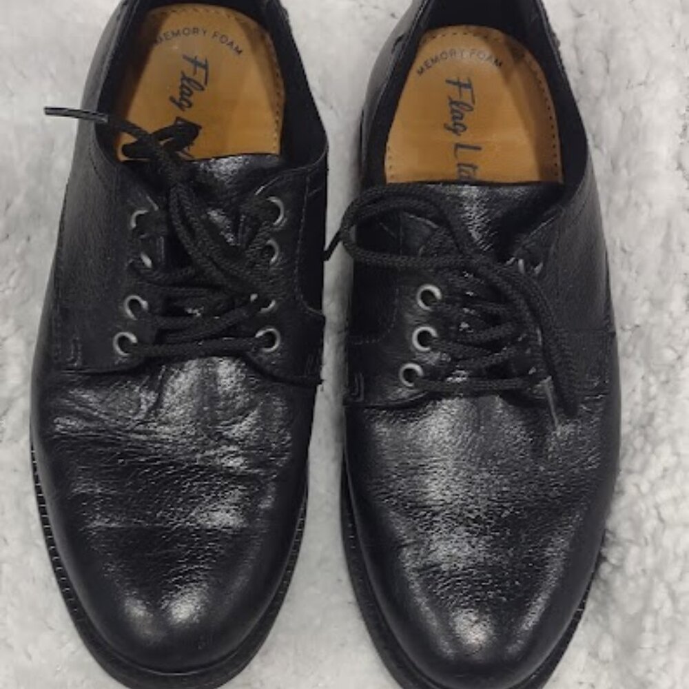 FLAG LTD JOSHUA LEATHER BOYS LACE UP OXFORDS RING BEARER WEDDING SIZE YOUTH 2M